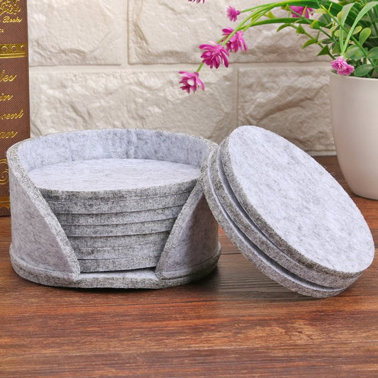 Dessous de Verre - RoundFeltCoaster™ - Gris Clair